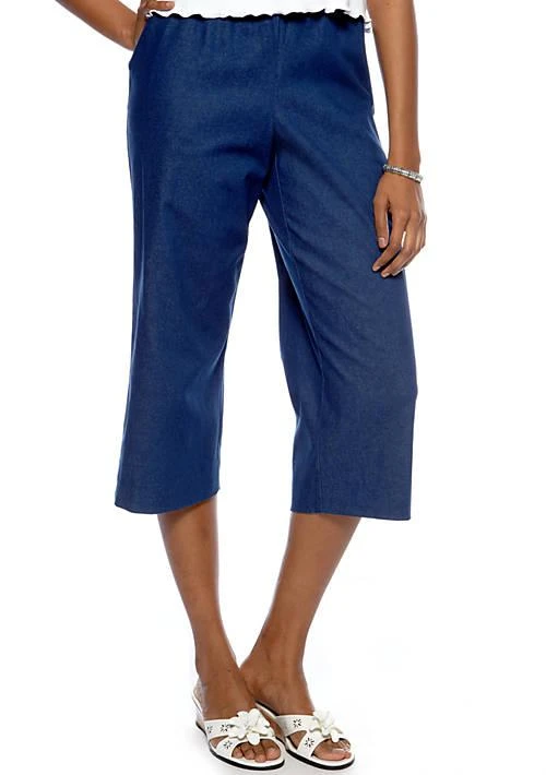 Alfred Dunner Dunner Petite Classic Denim Capris 1