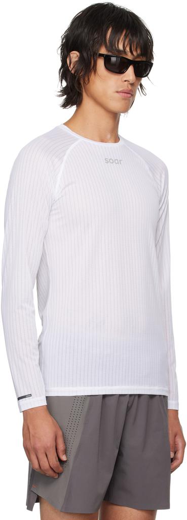 Soar Running White Race Base Layer T-shirt