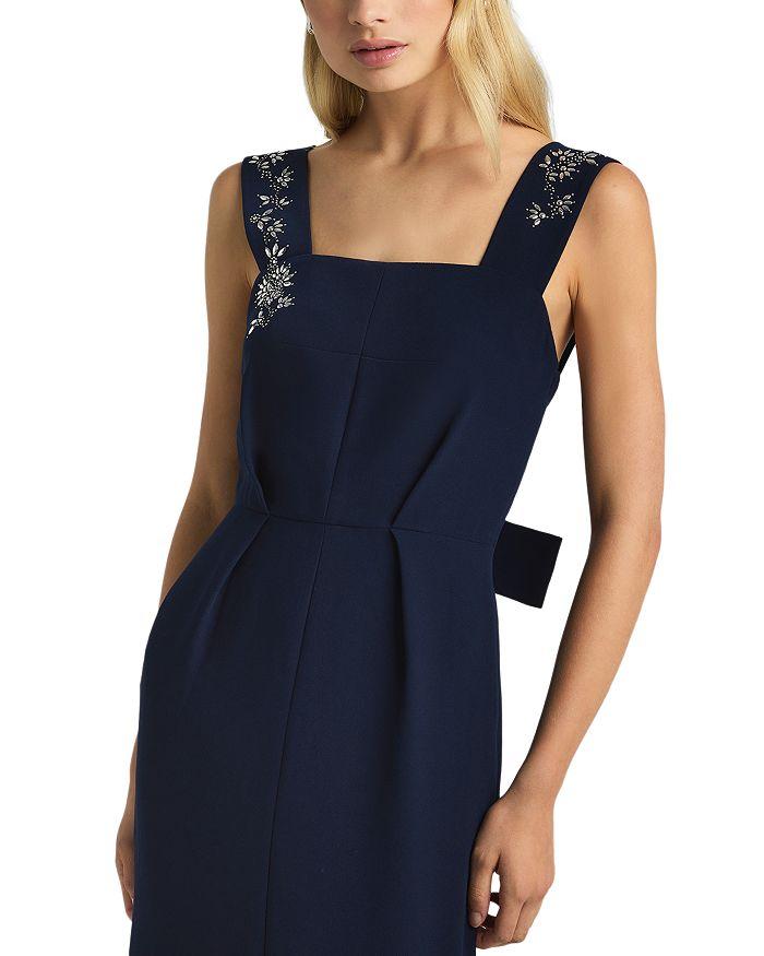 St. John Satin Back Crepe Dress