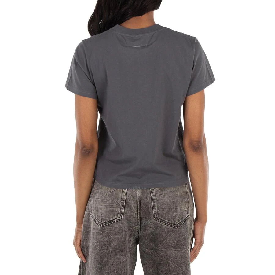 MM6 Logo Print Round Neck Cotton T-Shirt 3