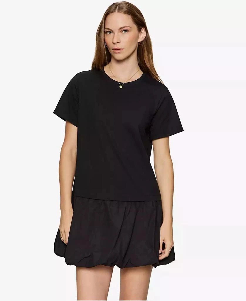 Sanctuary Women
s For Keeps Bubble Crew Neck T-Shirt Dress