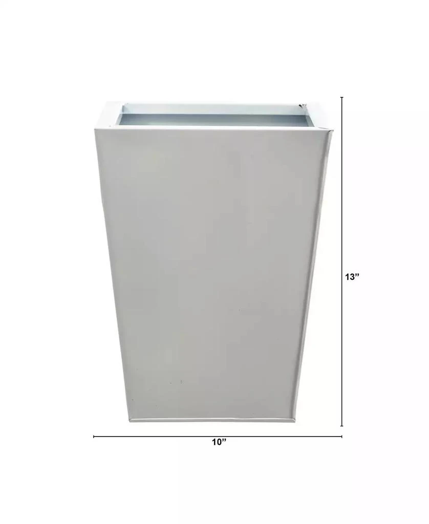 NEARLY NATURAL 13" Classic Square Metal Planter 2