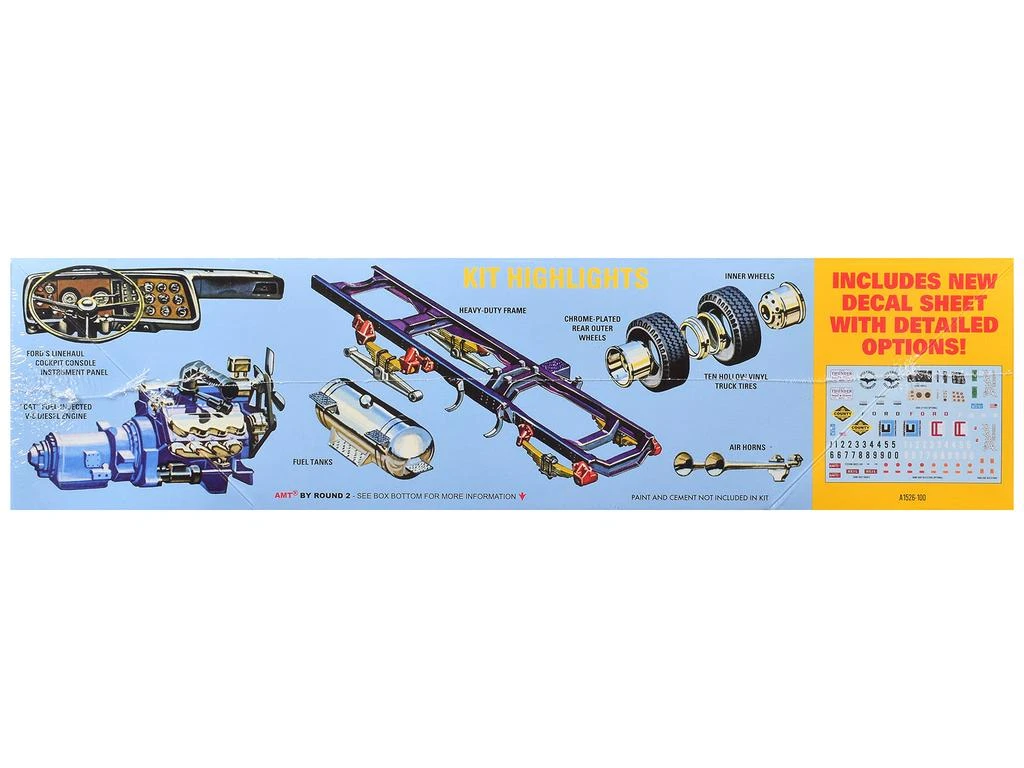 AMT Skill 3 Model Kit Ford LNT-8000 Louisville Line Dump Truck 1/25 Scale Model by 2