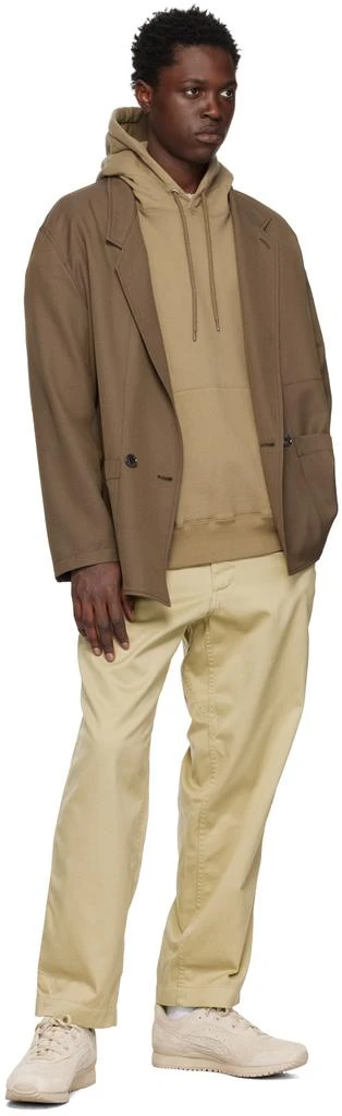Nanamica Taupe Drawstring Hoodie 4