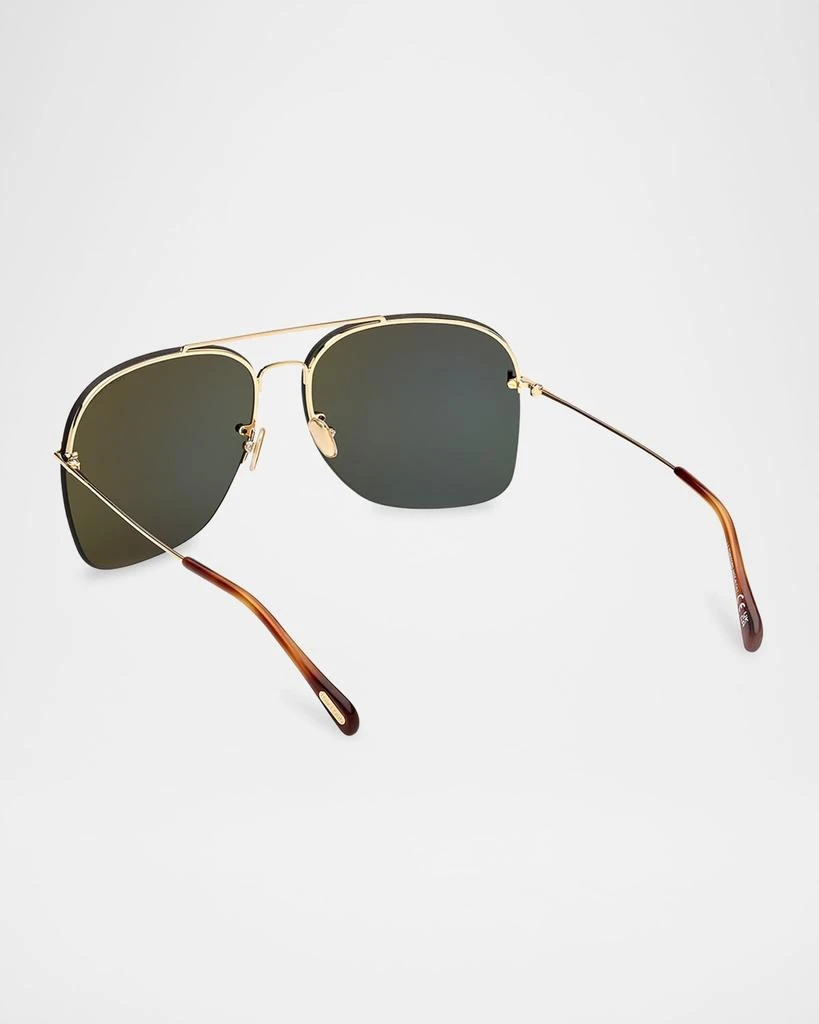 Tom Ford Men's Mackenzie-02 Metal Photochromic Aviator Sunglasses 2