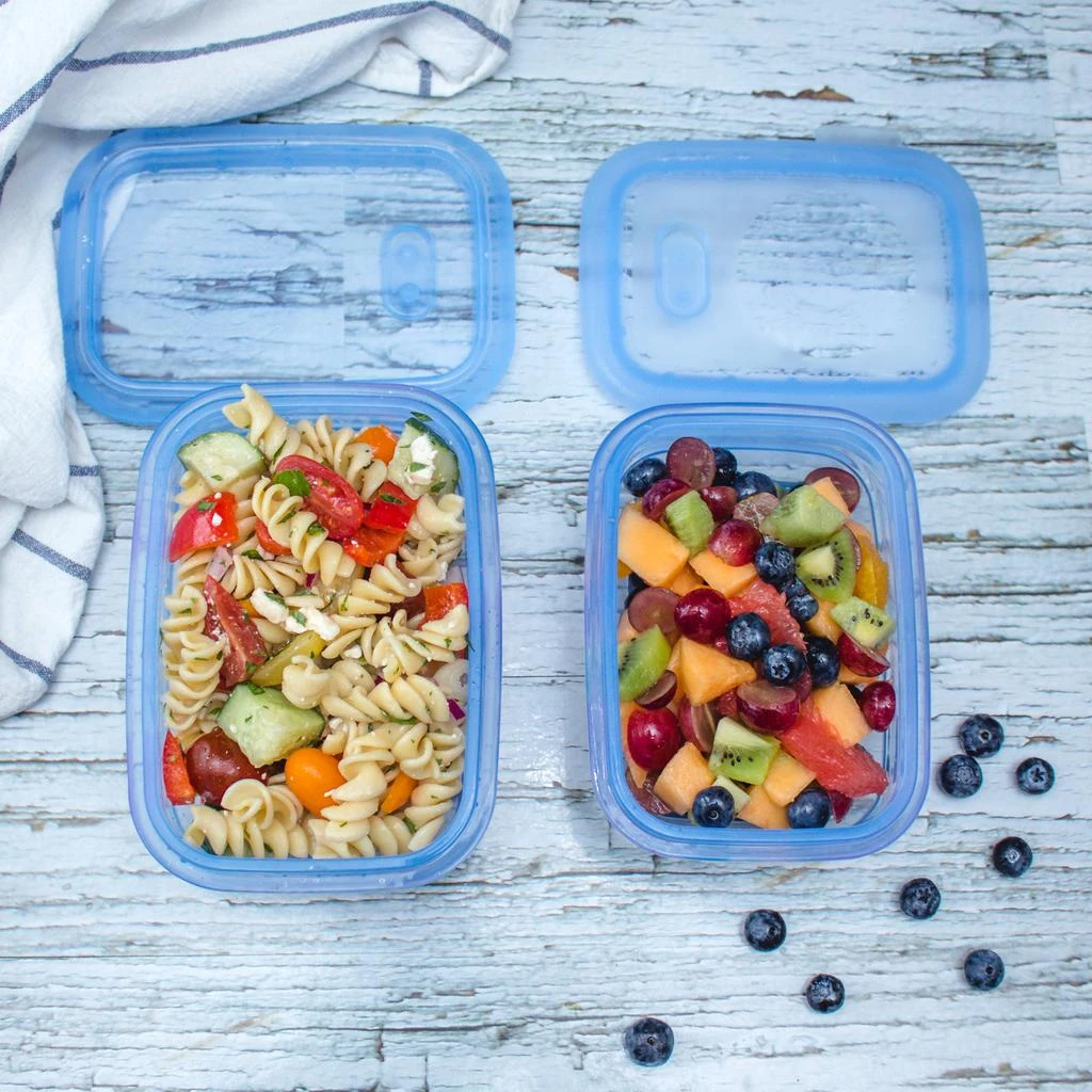 MNML Collapsible Silicone Food Storage Container Set of 6 - 1160 ml - Blue 5