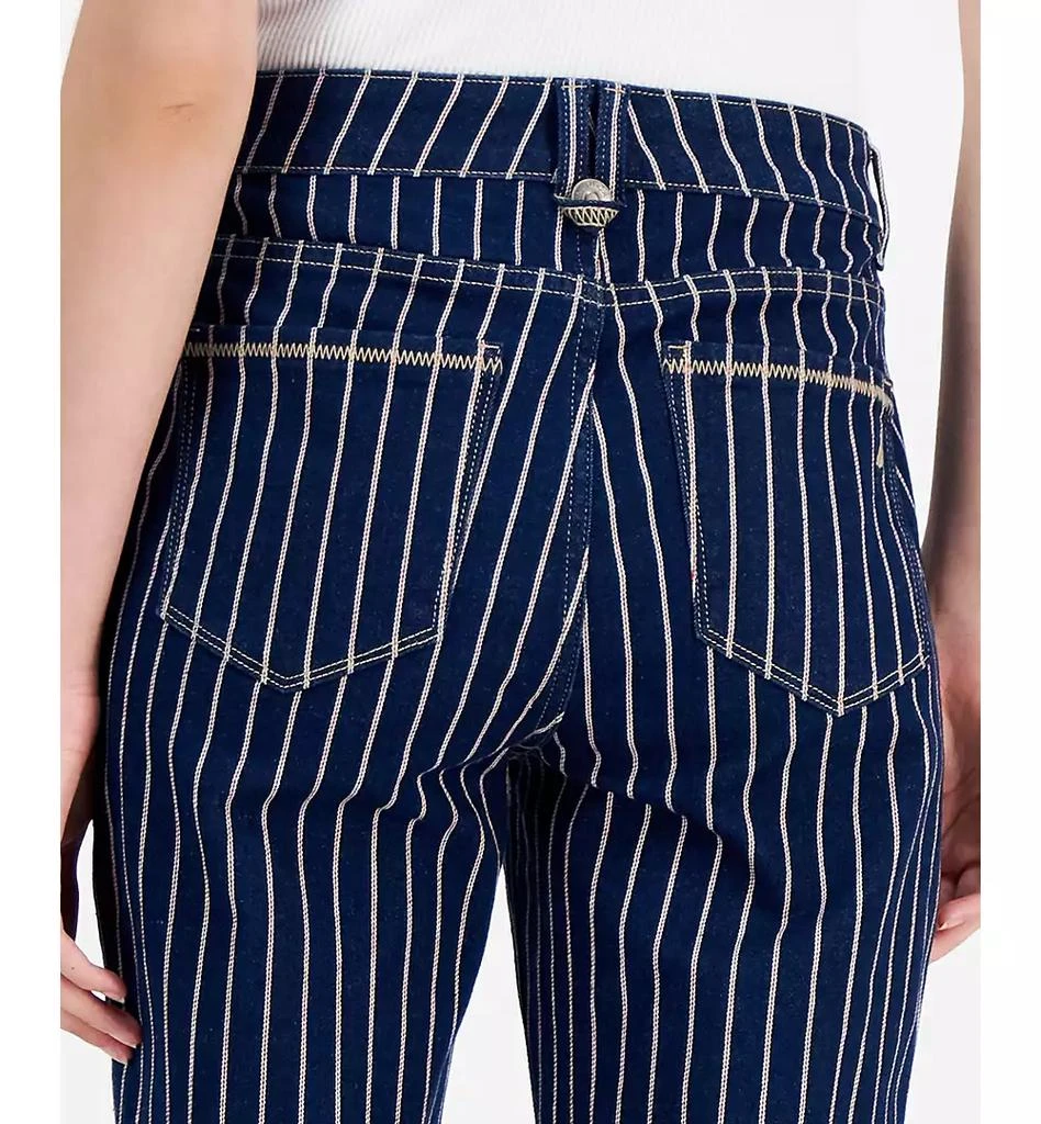 Nautica Jeans Women's Striped Straight-Leg Ankle Jeans 5