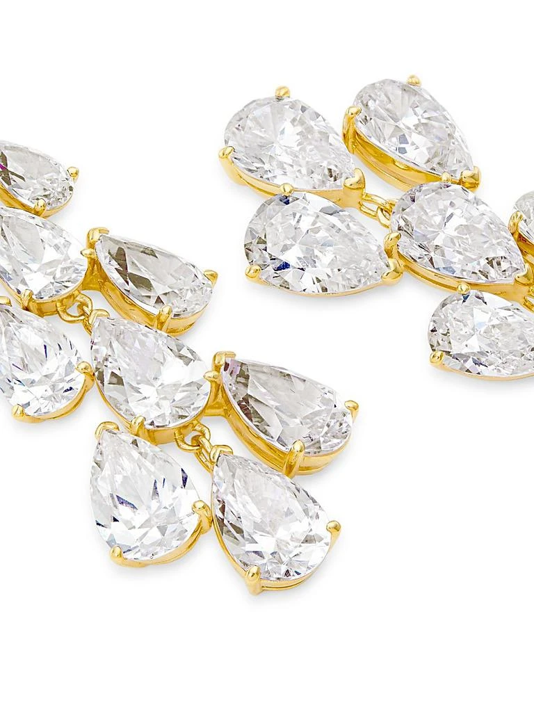Adriana Orsini Feliz 18K Gold-Plated & Cubic Zirconia Linear Drop Earrings 4