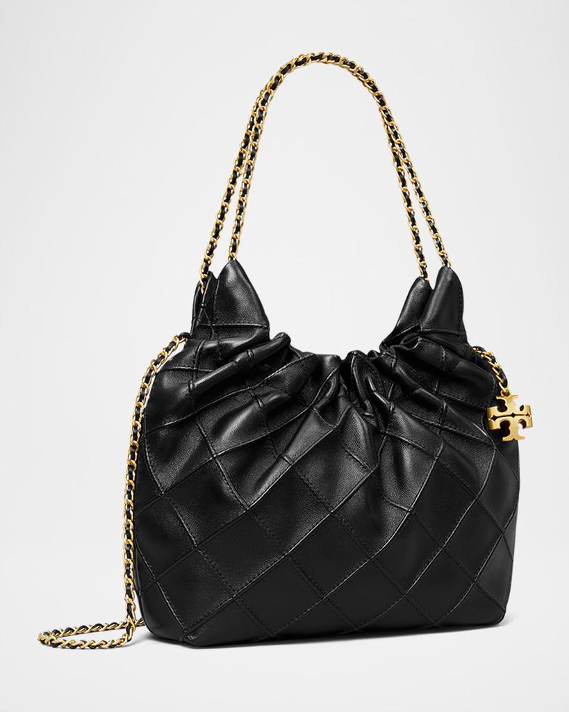 Tory Burch Fleming Mini Quilted Leather Hobo Bag - Shoulder