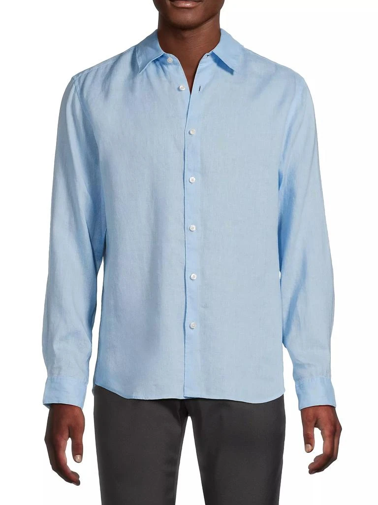 Theory Irving Long-Sleeve Linen Shirt 3
