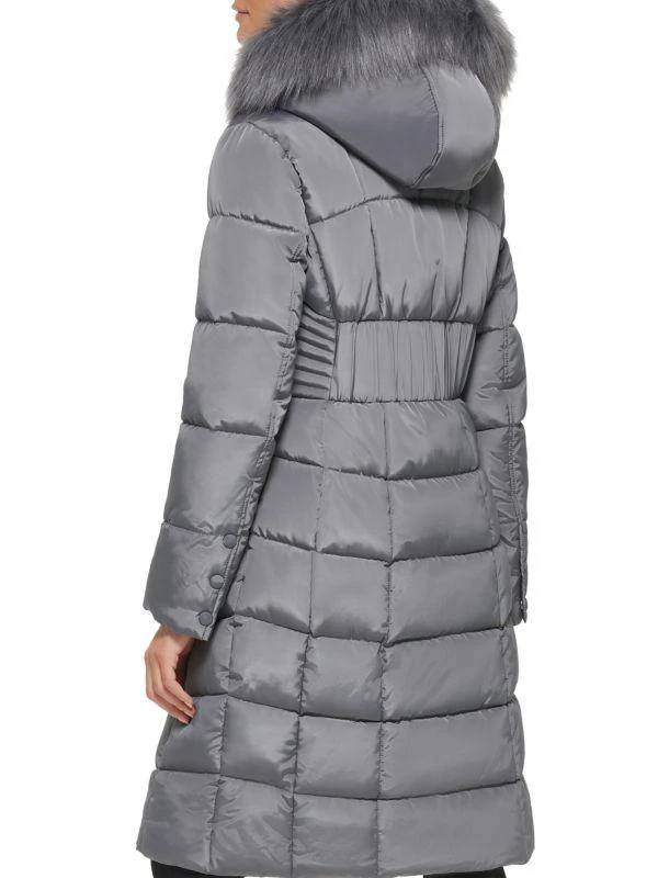 Kenneth Cole Faux Fur Trim Puffer Coat 2