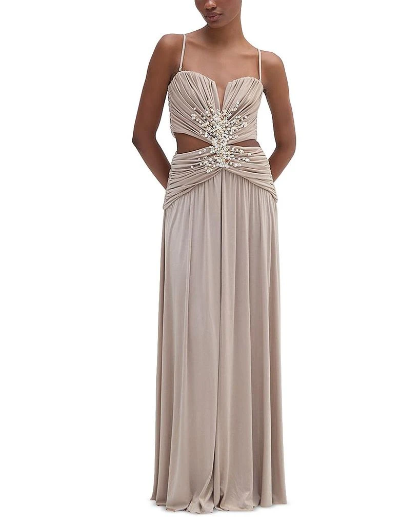 PatBO Dune Waist Cutout Evening Gown 1