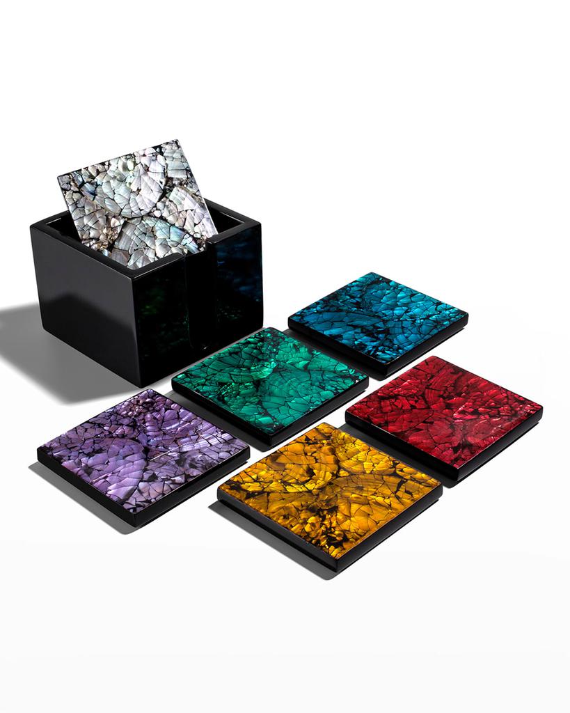 LADORADA Mother of Pearl Coasters Set
