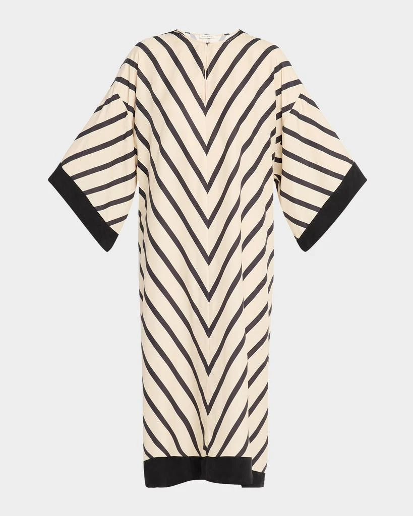 BY MALENE BIRGER Cicine Chevron Striped Keyhole Maxi Dress 1