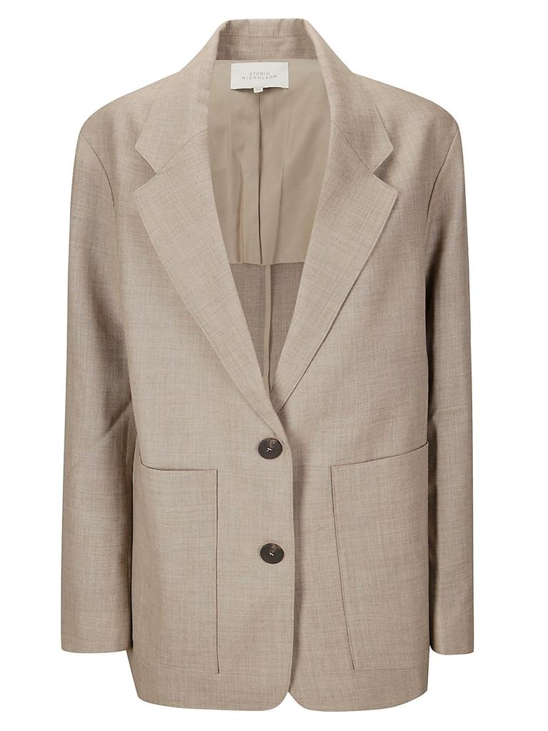 Studio Nicholson Studio Nicholson Conde Curved Hem Blazer