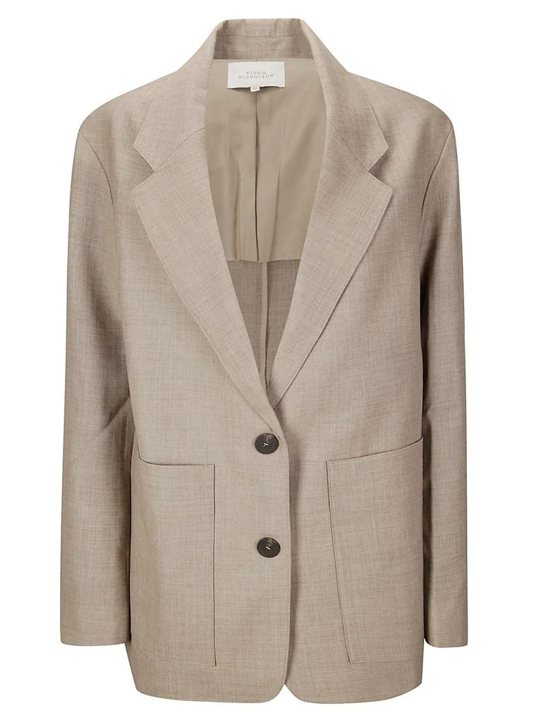 Studio Nicholson Studio Nicholson Conde Curved Hem Blazer 1