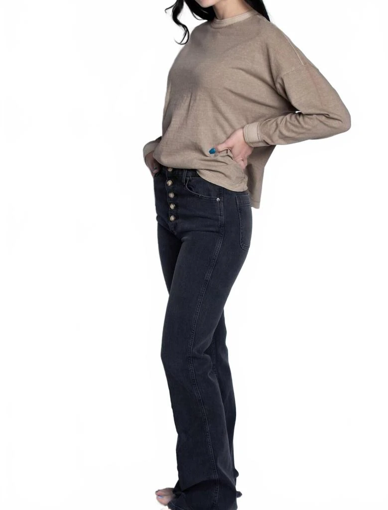 Boyish Rickey Flare Leg Jeans In Black 2