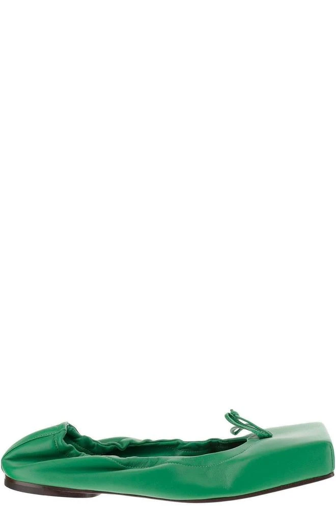 Jacquemus Jacquemus Bow Detailed Square-Toe Flats 1