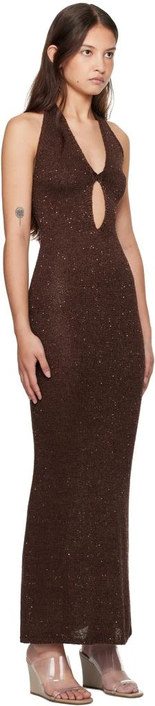Bec & Bridge Brown Delfina Halter Midi Dress 2