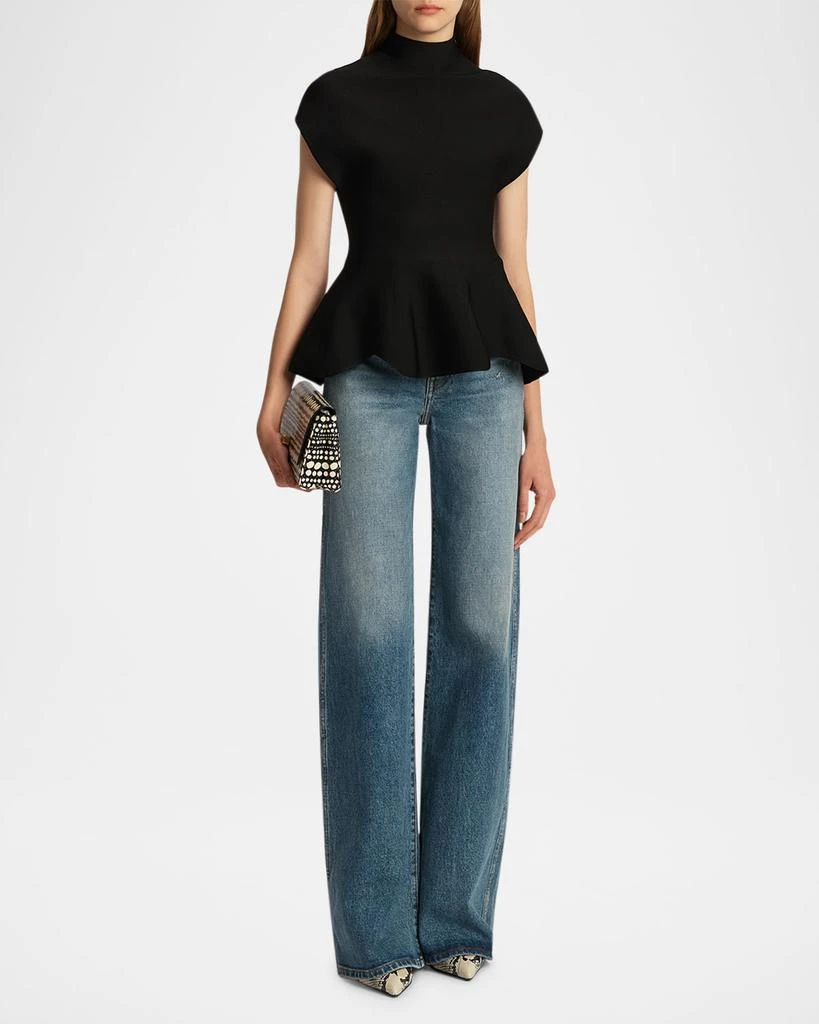 Khaite Dane High-Rise Flared Jeans 2