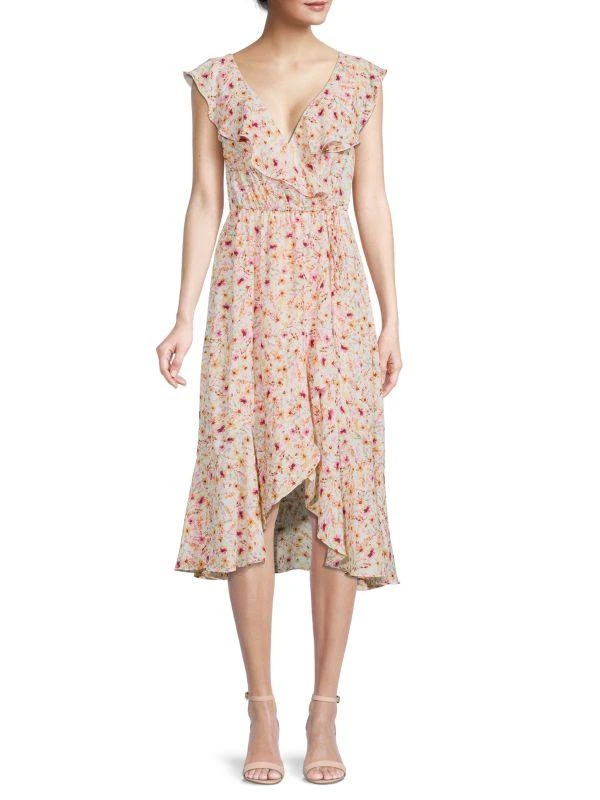 Shop Ruffle Trim Wrap Dress on Sale at BeyondStyle – Get 77% Off