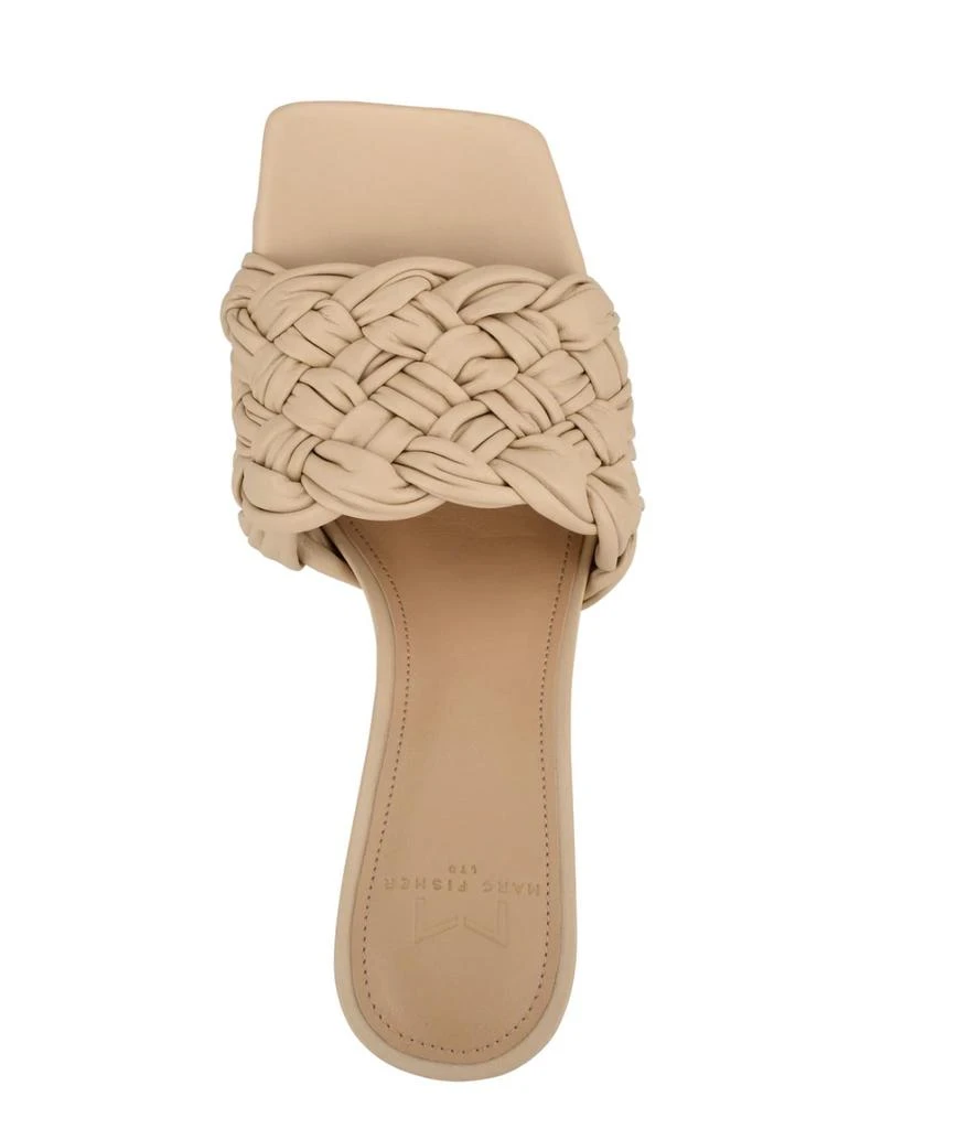 Marc Fisher Draya Square Toe Slide In Nude 4