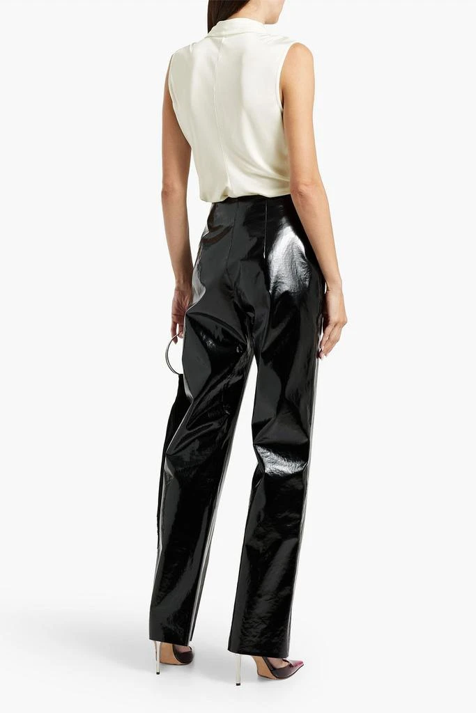 HELMUT LANG Draped satin-jersey top 3