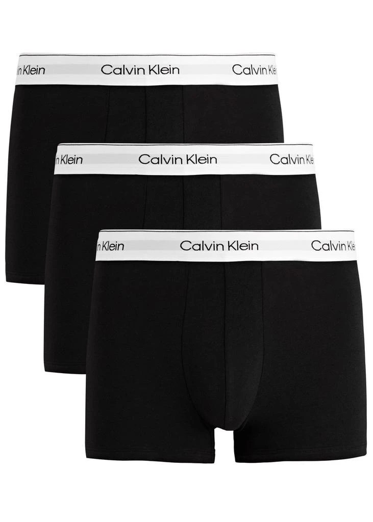 Calvin Klein Modern stretch-cotton trunks - set of three  1