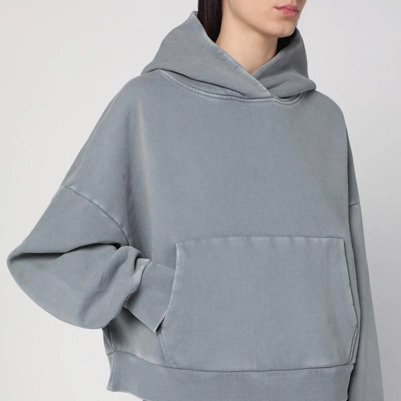 Entire Studios Grey hooded sweatshirt in cotton 4