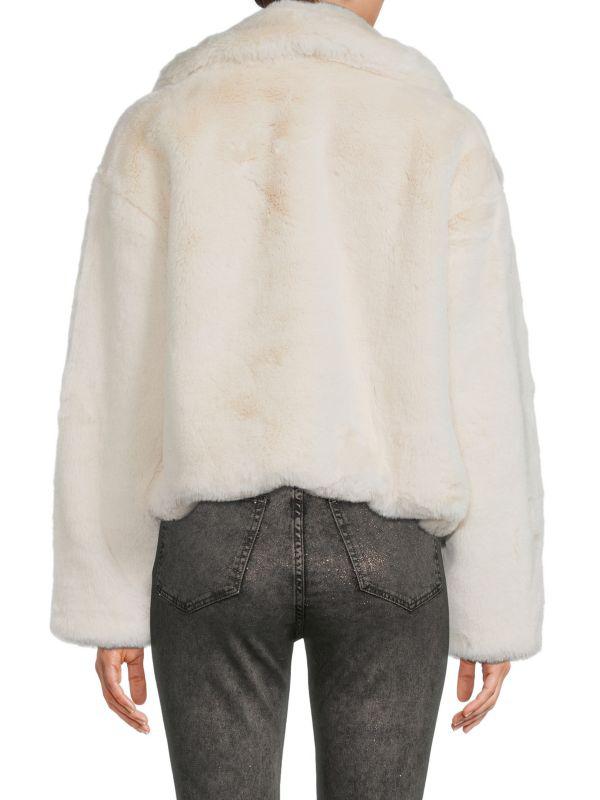 NOIZE Loretta Faux Fur Peacoat