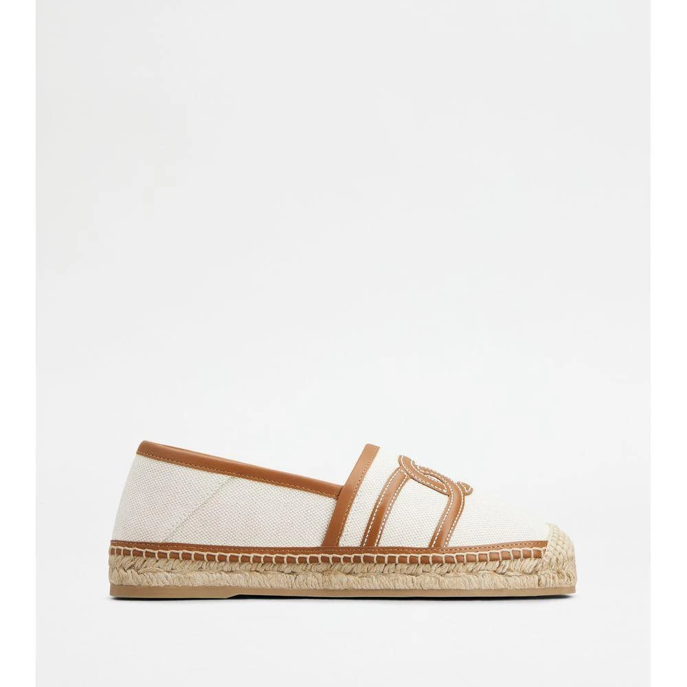 Tod's Kate Espadrilles in Canvas and Leather 1