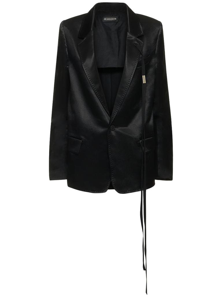 ANN DEMEULEMEESTER Renske Single Breast Satin Jacket