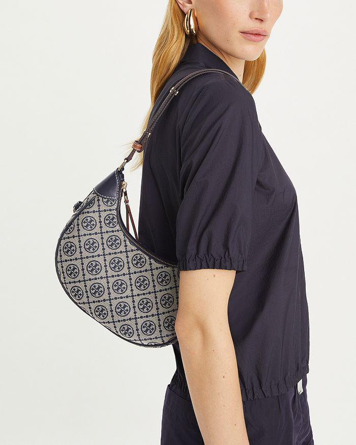 Tory Burch T Monogram Crescent Bag