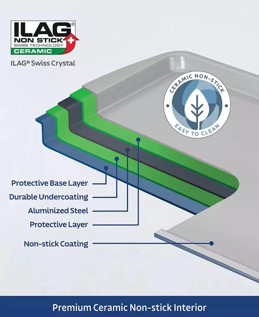Tramontina Ceramic 3-Pc. Nonstick Bakeware Set 8