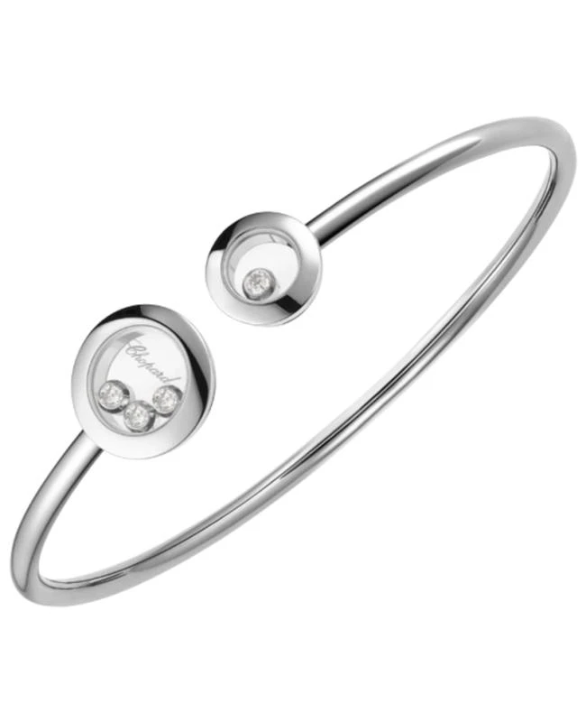 Chopard Chopard Happy Diamonds Icons 18K White Gold and Diamond Bangle Women's Bracelet 85A618-1000 1