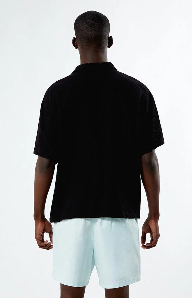 PacSun Black Boxy Button Down Shirt 3