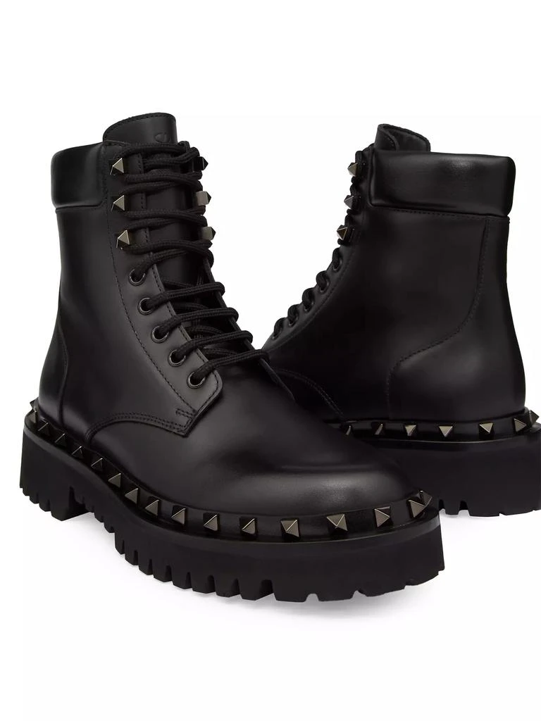 Valentino Rockstud Calfskin Combat Boots 50MM 5
