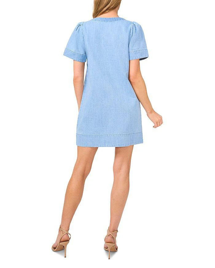 CeCe Button Front Denim Dress 3