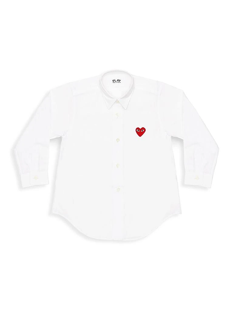 Comme des Garcons Little Kid's Play Kids Logo Button-Down Shirt 1