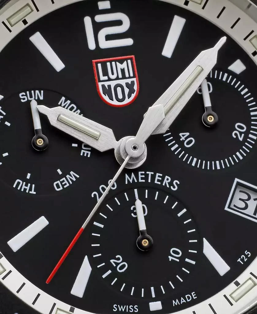 Luminox Men's Swiss Chronograph Pacific Diver White Rubber Strap Watch 44mm 4