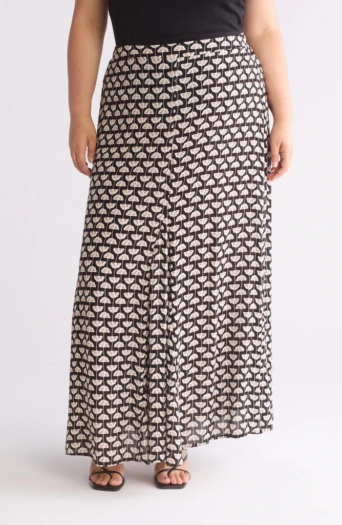 Bobeau Godet Maxi Skirt 1