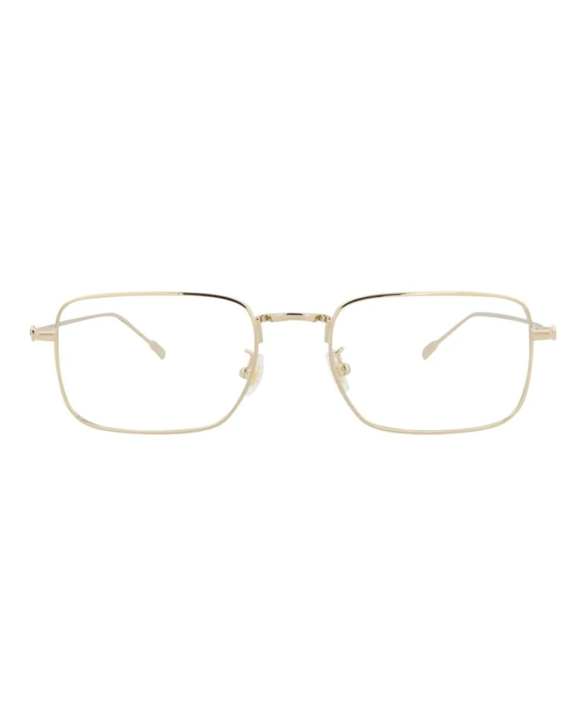 MontBlanc Square-Frame Metal Optical Frames