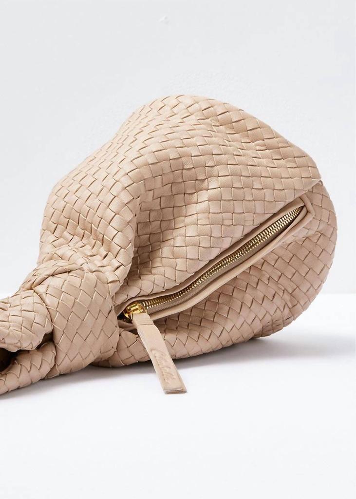Cleobella Celine Woven Handbag In Bone