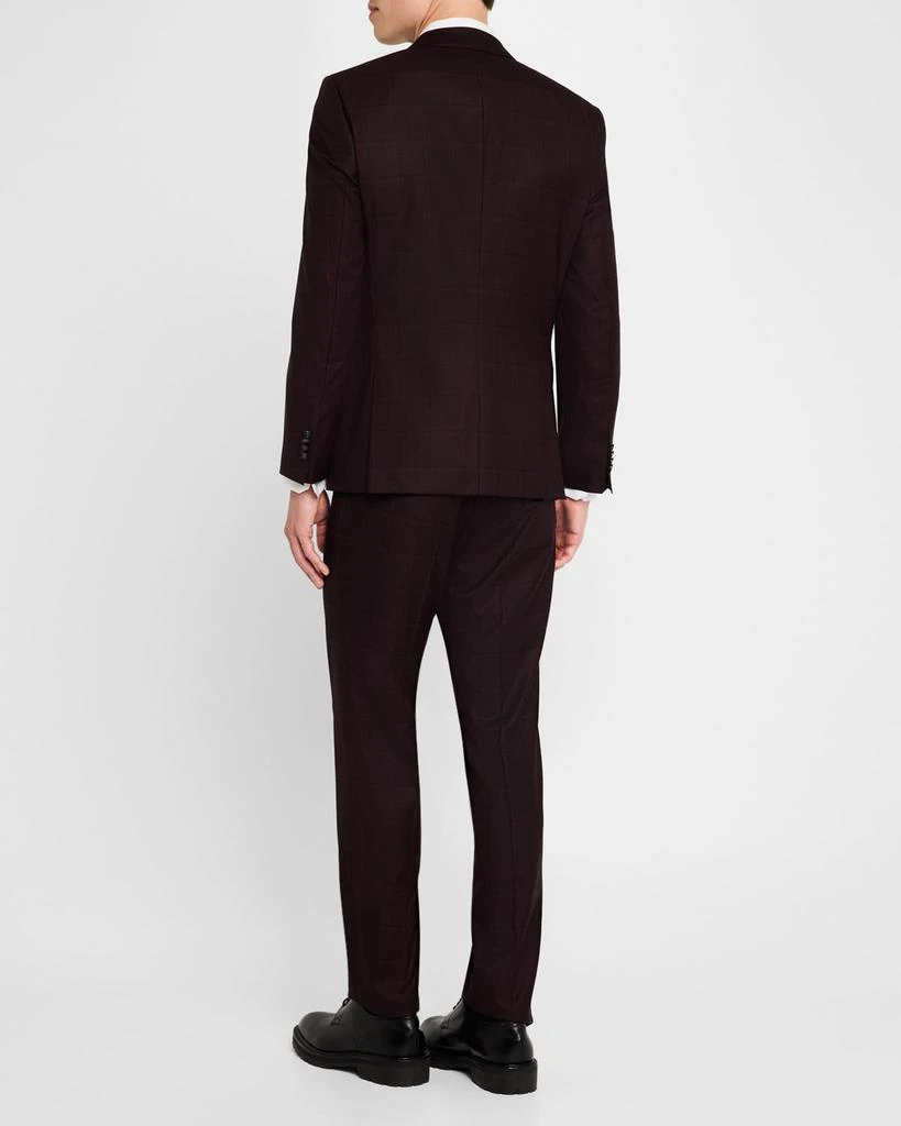 Hugo Boss Men's Huge Wool Check Slim-Fit Suit 3