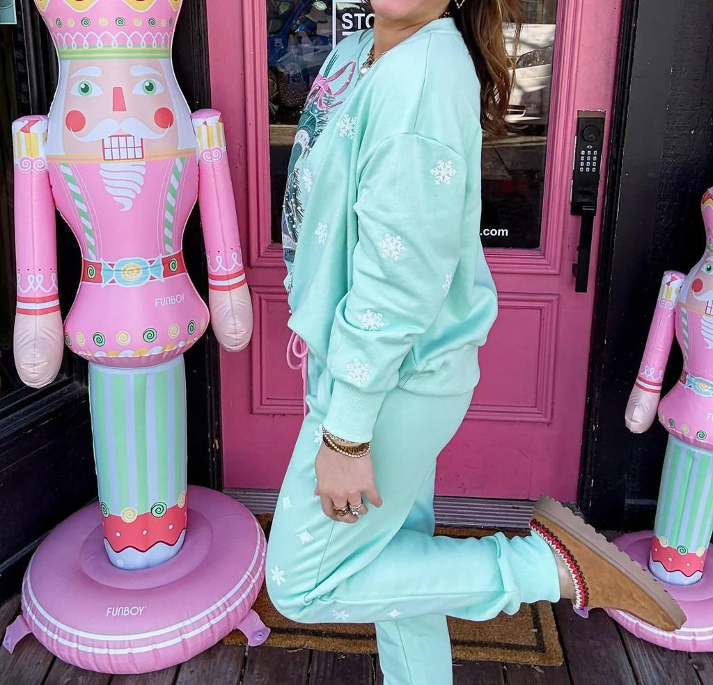 Brianna Cannon Brianna Cannon - Sequin Snowflake Sweatpants 3