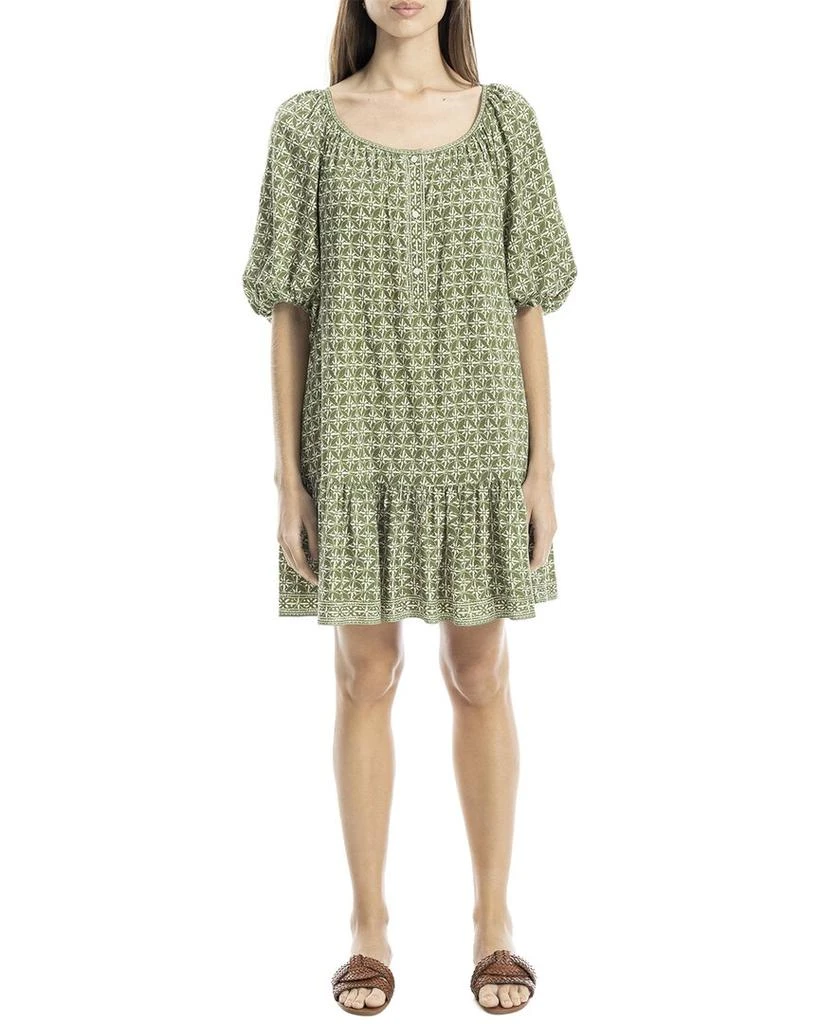 max a line dress Max Studio London Womens Prinrted A-Line Dress