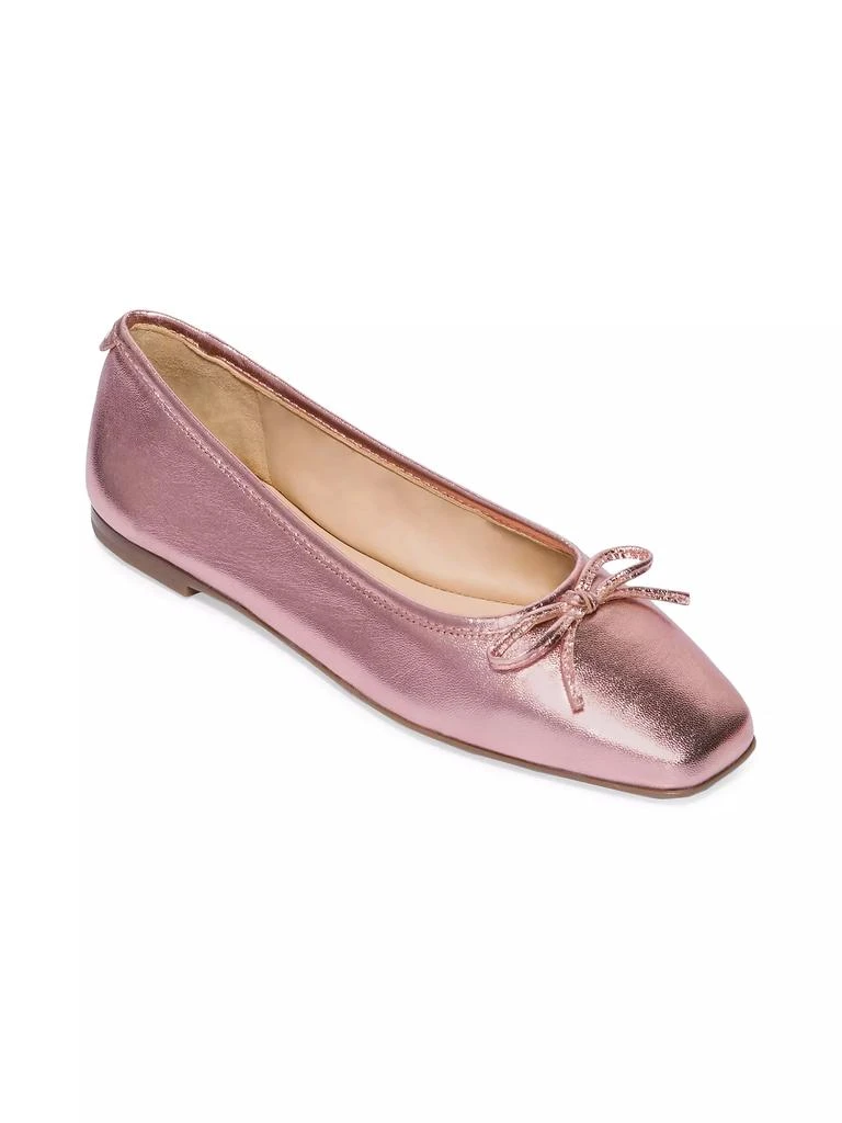 Bernardo Gwynn Metallic Leather Bellerina Flats 2