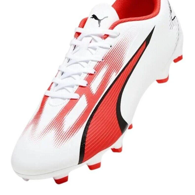 Puma Ultra Play FG/AG 107423-01 Mens US 12 White Fire Orchid Soccer Cleats TF349 4