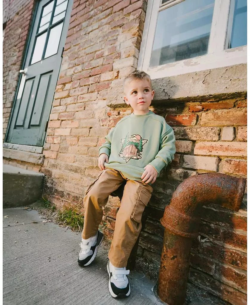 Deux par Deux Baby Boys Stretch Twill Carpenter Pants Beige 3