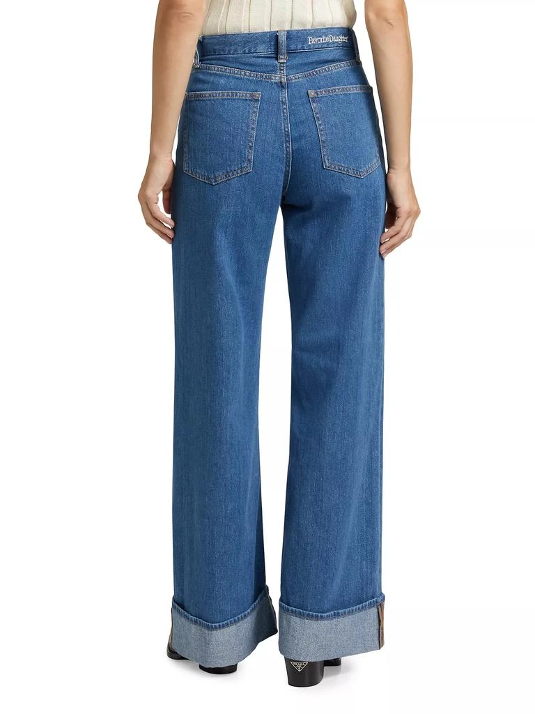 Favorite Daughter The Masha Straight-Leg Cuffed Jeans 5